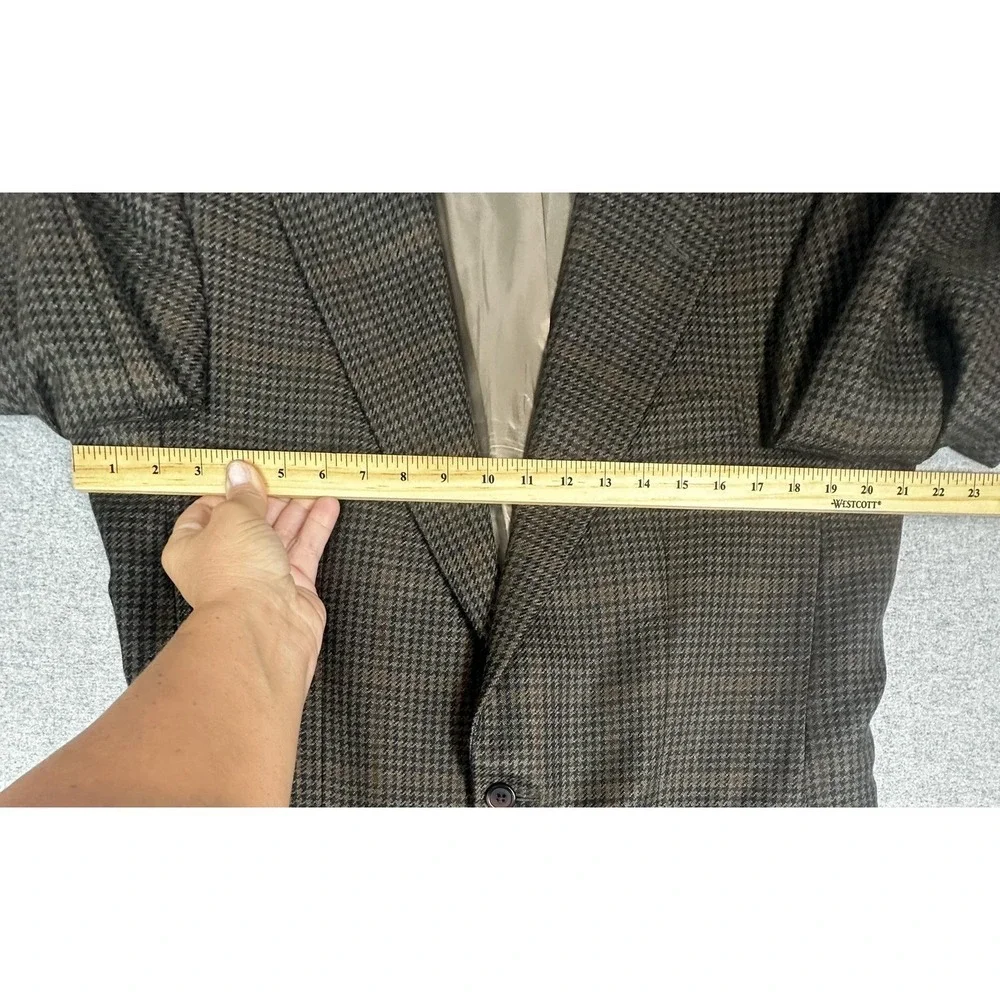 Chaps Ralph Lauren Blazer Mens 40 Tall Brown Wool Houndstooth Sport‎ Coat Canada